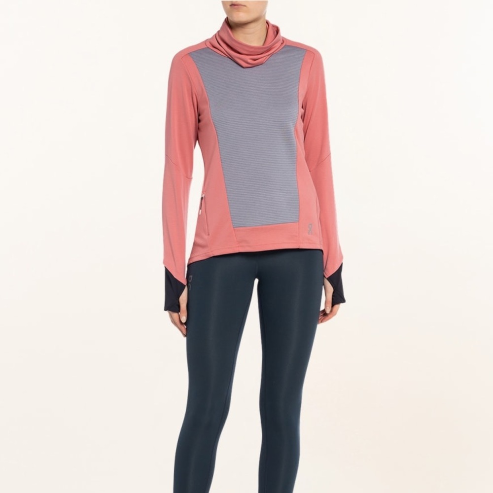 On Running Pink and Gray Women's Top